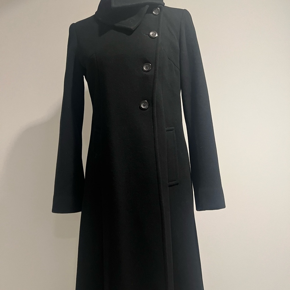 Cole Haan Black Wool Coat size 6